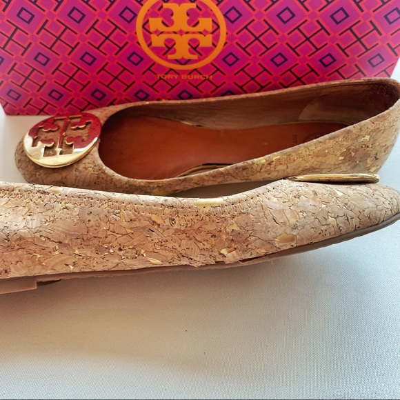 Tory Burch Reva Cork Ballet Flat - 8.5 - Picture 4 of 6